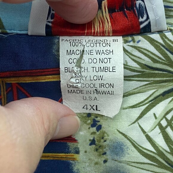 Pacific Legend Hawaiian Mens Camp Shirt 4XL Historic Route 66 and Cars Matching - Picture 10 of 10